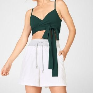 Fabletics SZ XL 12-14 Nola Low Impact Sports Bra Dark Pine